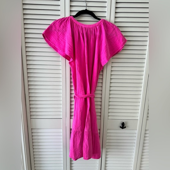 Vineyard Vines Pink Button-Down Dress - Picture 2 of 3